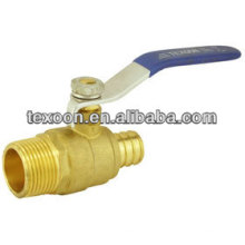 Lead free brass ball valve PEX*MIP Full port